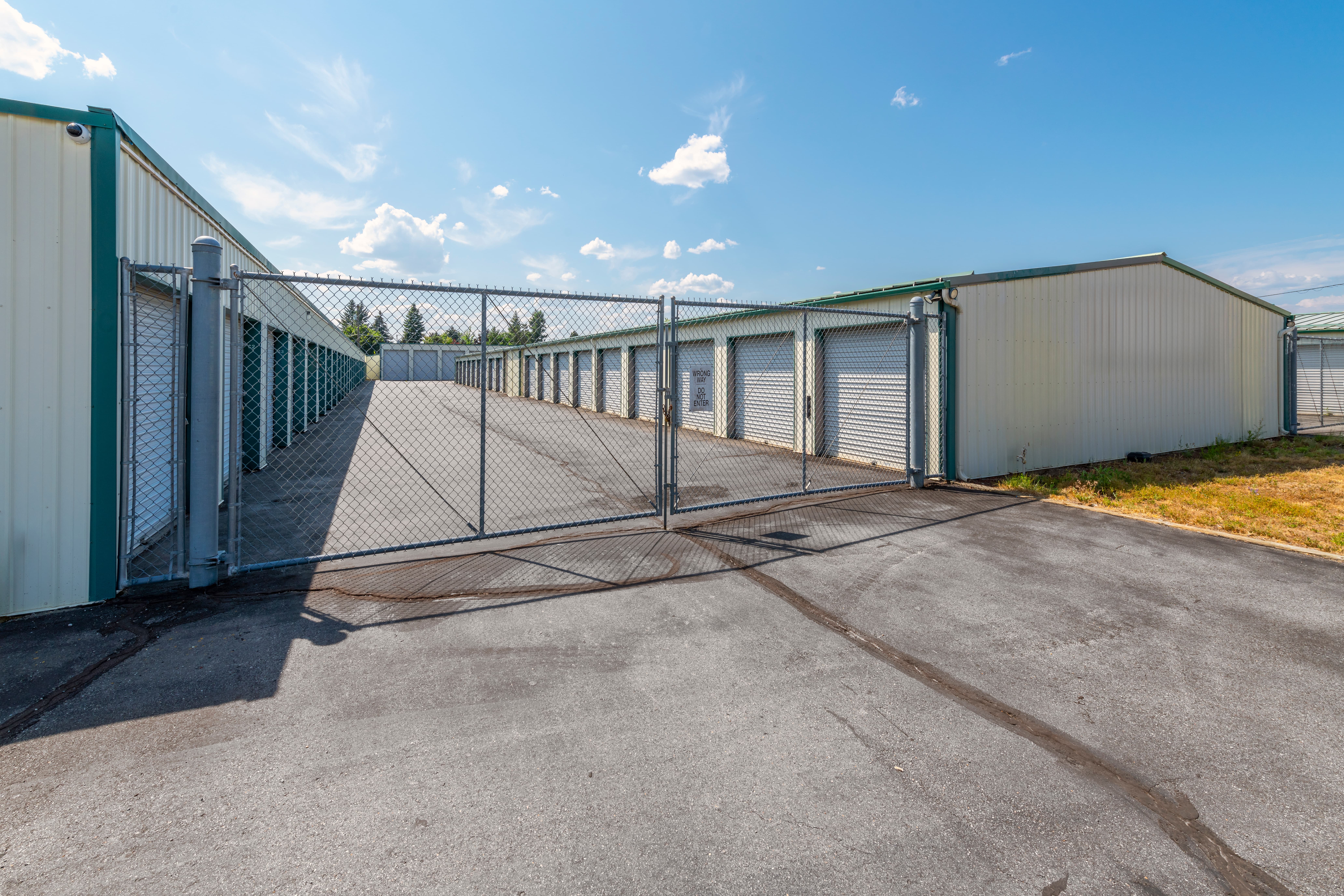 Self Storage Facility with Gated Entrance